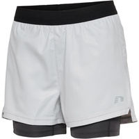 New Line 2in1 Running Shorts Damen oyster mushroom S