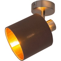 NÄVE Deckenlampe »Maron«, einflammig Textil, braun/gold