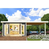 Karibu Gartenhaus Radeburg 3 inkl. 3,30m Schleppdach - 40mm-369