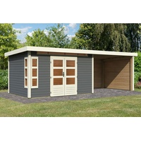 Karibu Gartenhaus Kastorf 7 mit Fensterecke - inkl. 3,20m