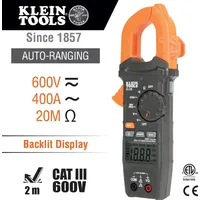 KLEIN TOOLS Multimeter, Zangenamperemeter - Digitalanzeige CAT III 600V)