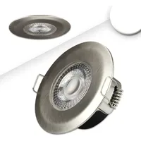ISOLED LED Einbaustrahler PC68 5W rund Aluminium gebürstet
