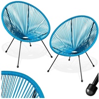 Tectake tectake® 2 Gartenstühle Santana (TT40440)
