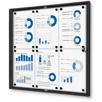 Showdown Displays Showdown® Displays Schaukasten Economy schwarz 6x DIN