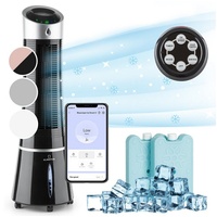 Klarstein Skyscraper Ice Smart 4-in-1: Luftkühler, Ventilator, Luftbefeuchter &