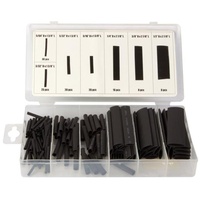 Toolland HAS07 Schrumpfschlauchsortiment Schwarz