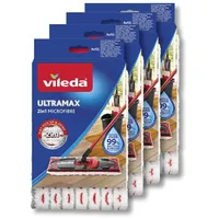 Vileda Ultramax Ultramat 2in1 Ersatzbezug Mikrofaser - 4er Pack