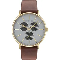 Kenneth Cole New York Herren Uhr Armbanduhr Leder 10031467