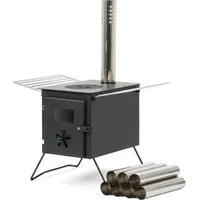 CampFeuer Zeltofen schwarz 54,5 x 38,5 x 259,5 cm
