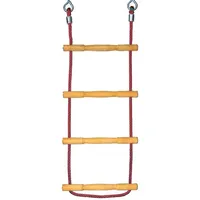 Huck Seiltechnik Strickleiter Herkules inkl. Holzsprossen rot