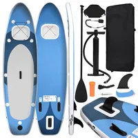 VidaXL SUP-Board-Set Aufblasbar Marineblau 360x81x10 cm