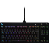 Logitech G Pro Gaming Keyboard, TKL, schwarz, GX-BLUE, USB,