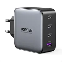 UGREEN Nexode 100W USB-C Wall Charger 4 Ports schwarz/grau