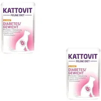 Kattovit Feline Diet Diabetes/Gewicht Huhn 24 x 85 g