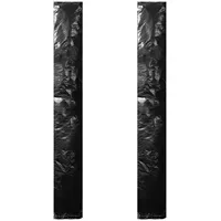 VidaXL Abdeckung 2 Stk. Polyethylen 250 cm Schwarz