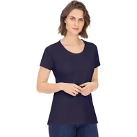 TRIGEMA T-Shirt aus Biobaumwolle XL lila Damen, T-Shirt Shirts