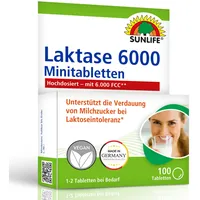 Sunlife Laktase Tabletten 6000 FCC Klickspender 100Stück