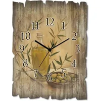 ARTland Wanduhr Oliven und Zitronen (30 cm)