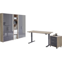 BMG Möbel Büromöbel-Set »Tabor«, (Set, 5 tlg.), mit elektrisch