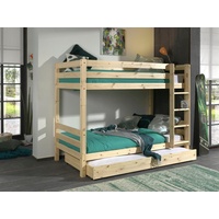 Vipack Etagenbett Pino 90 x 200 cm Kiefer massiv