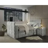 Ed exciting design Boxspringbett ED EXCITING DESIGN "Denver", grau