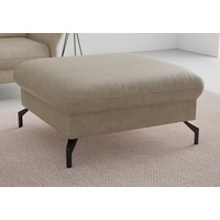 Sit&more Hocker »Fashion«, inklusive Federkern, mit hochwertigen, schwarzen Metallfüßen