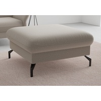 Sit&more Hocker »Fashion«, inklusive Federkern, mit hochwertigen, schwarzen Metallfüßen