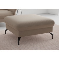 Sit&more Hocker »Fashion«, inklusive Federkern, mit hochwertigen, schwarzen Metallfüßen