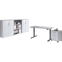 BMG Möbel Büromöbel-Set »Tabor«, (Set, 5 tlg.), mit elektrisch