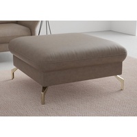 Sit&more Hocker »Fashion«, inklusive Federkern, mit satinierten Nickelfüßen