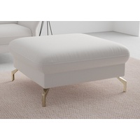 Sit&more Hocker »Fashion« inklusive Federkern, mit satinierten Nickelfüßen silberfarben