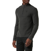 Odlo Herren Langarm Shirt mit Reißverschluss ROY, shale grey