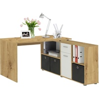 FMD Eckschreibtisch »Lex, Schreibtisch / Sideboard,«, variabel montierbar, Breite