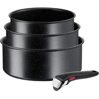 Tefal L39996 Ingenio Black Stone 4-tlg. 3 x Kasserolle