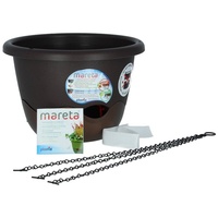 Plastia Blumenampel Mareta Ø 30 x 19 cm braun