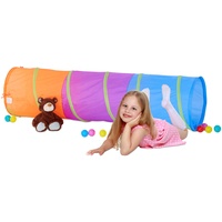 Relaxdays 10022470 Spieltunnel für Kinder, farbenfroher Krabbeltunnel f. Jungen