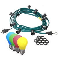 Satisfire Illu- Party Garten Außenlichterkette grün 5x bunte LED