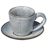 Broste Copenhagen Espressotasse mit Untertasse 0,05 l Blau