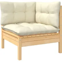 VidaXL 11-tlg. Loungeset creme Kiefernholz