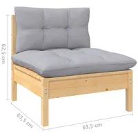 VidaXL 13-tlg. Loungeset grau