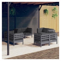 VidaXL Garten-Lounge-Set 8-tlg. grau