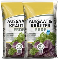 BLUMIXX Aussaaterde torfreduziert 20 Liter (2 x 20 Liter)