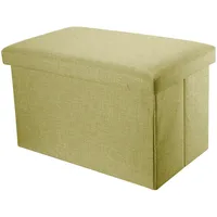 Intirilife Sitzbank 78x38x38 cm in FRÜHLINGS GRÜN - 2