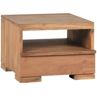 KADIMA DESIGN Nachtkonsole NAKO Massivholz: Schublade, Ablage, Landhausstil, pflegeleicht,