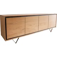 DeLife Sideboard Stonegrace 200 cm Akazie Natur 4 Türen