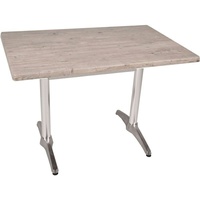 Garden Pleasure BRENTA Bistrotisch hellbraun 110,0 x 70,0 x