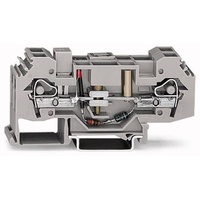 WAGO 282-141 Trennklemme 16mm Zugfeder Belegung: L Grau 12St.