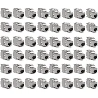 Kwmobile 48x Keystone Modul für CAT 6A Kabel -