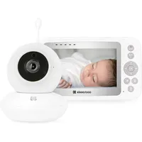 KIKKABOO Babyphone Aneres FHSS-Technologie, Schlaflieder, Nachtsicht, Alarm weiß