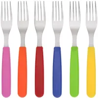 Gräwe Tafelgabeln, Edelstahl, bunte Griffe